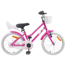 Kinderfiets 18 Inch voor 5-7 jaar Donkerroze