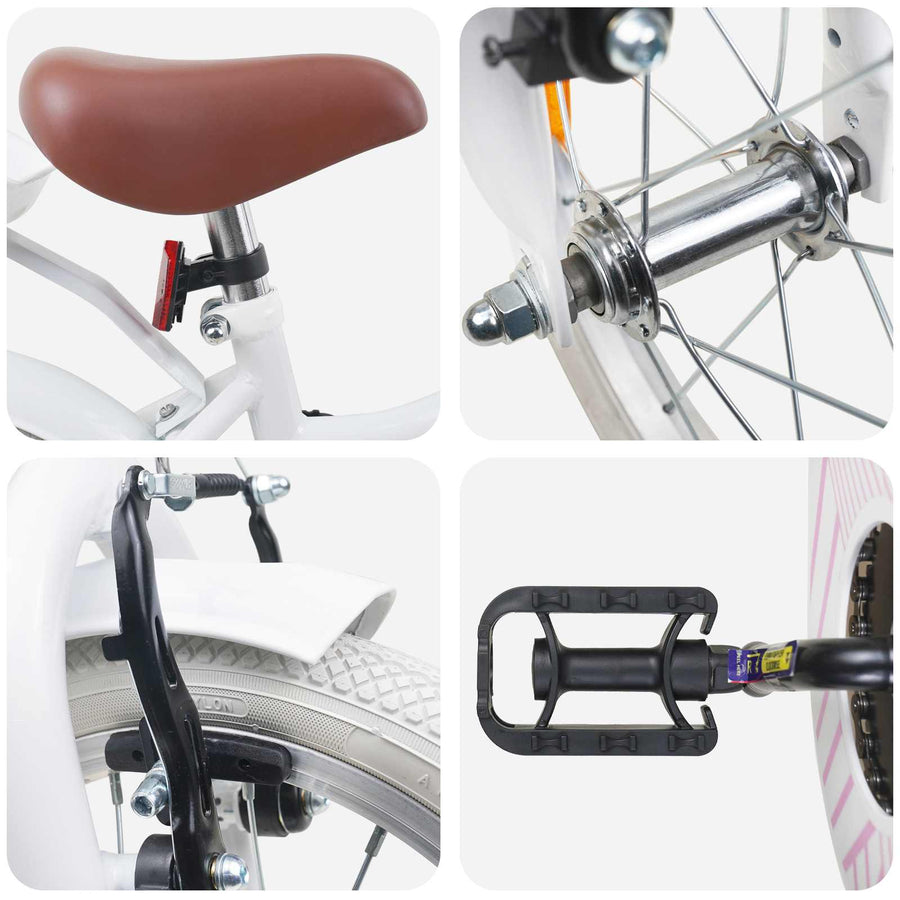 Kinderfiets 16 Inch voor 4-6 jaar oud Wit