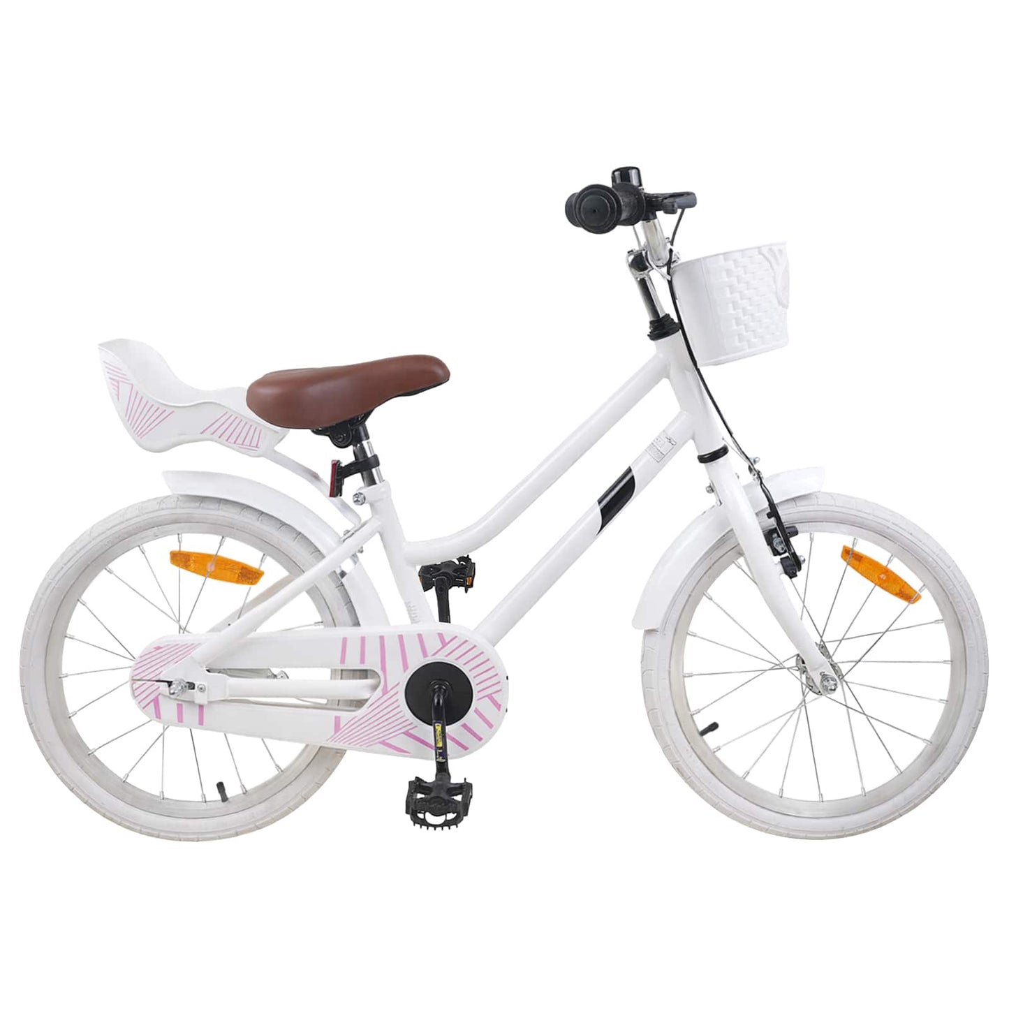 Kinderfiets 18 Inch voor 5-7 jaar Wit
