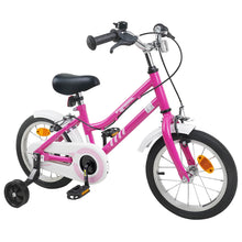 Kinderfiets 14 Inch voor 3-5 jaar oud Roze Wit