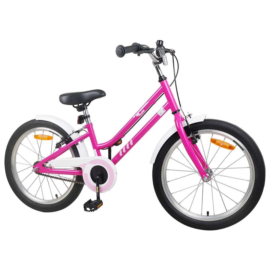 Kinderfiets 20 Inch voor 6-11 jaar oud Roze Wit