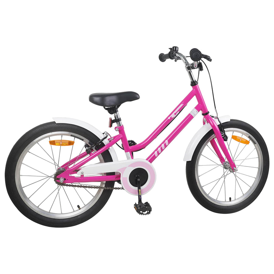 Kinderfiets 20 Inch voor 6-11 jaar oud Roze Wit