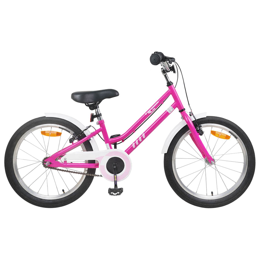 Kinderfiets 20 Inch voor 6-11 jaar oud Roze Wit