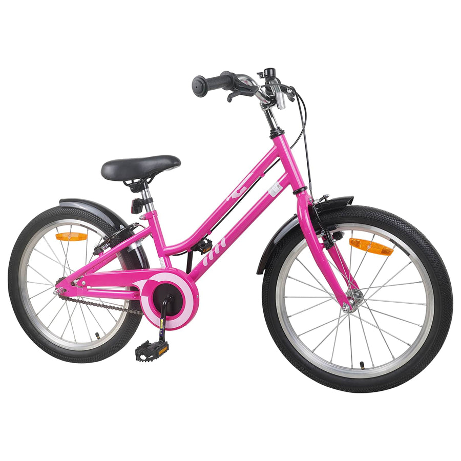 Kinderfiets 20 Inch voor 6-11 jaar oud Roze Zwart