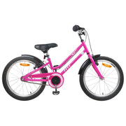 Kinderfiets 22 inch roze zwart