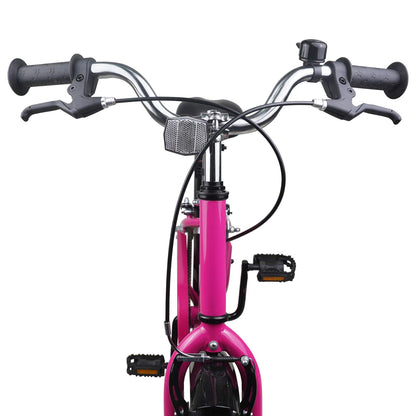 Kinderfiets 24 Inch voor 8-12 jaar oud Roze Zwart