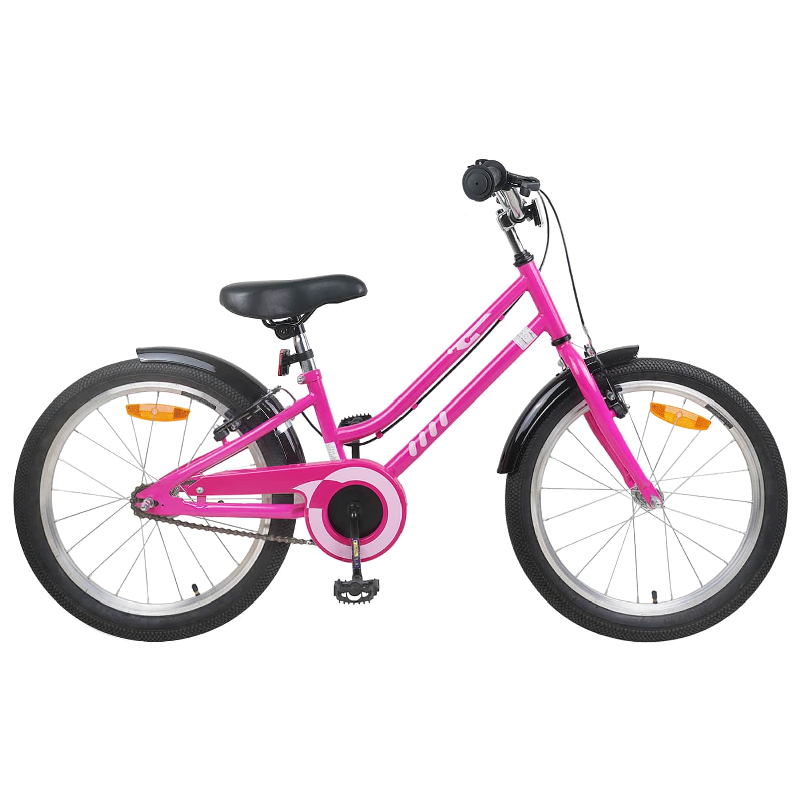 Kinderfiets 24 Inch voor 8-12 jaar oud Roze Zwart