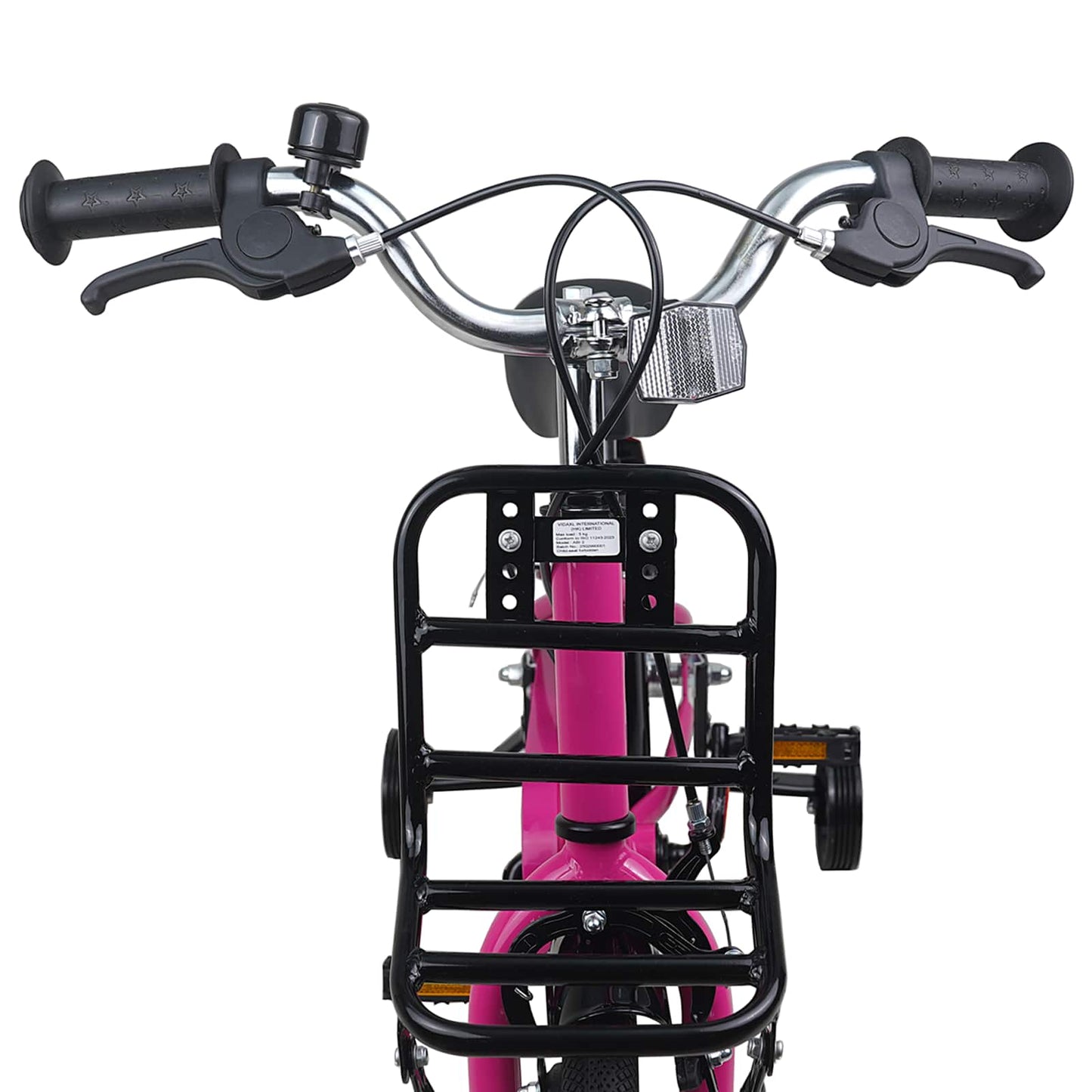 Kinderfiets 14 Inch voor 3-5 jaar oud Roze en Zwart