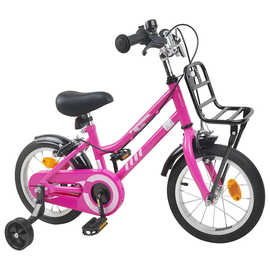 Kinderfiets 16 Inch voor 4-6 jaar oud Roze en Zwart