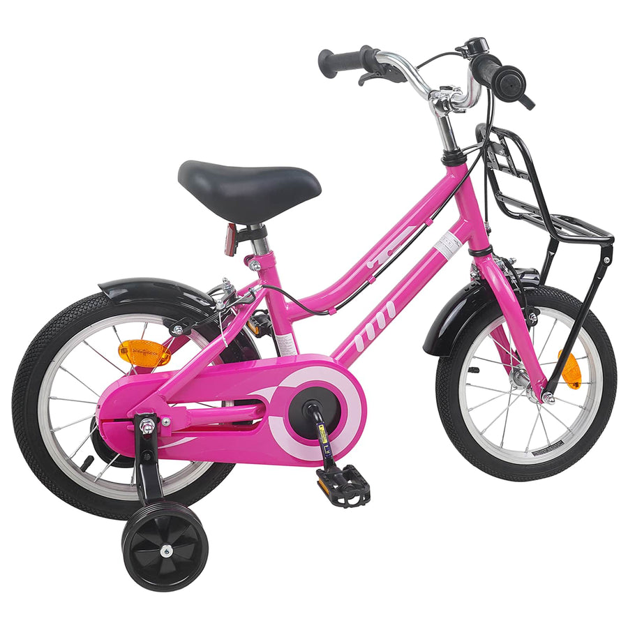 Kinderfiets 16 Inch voor 4-6 jaar oud Roze en Zwart