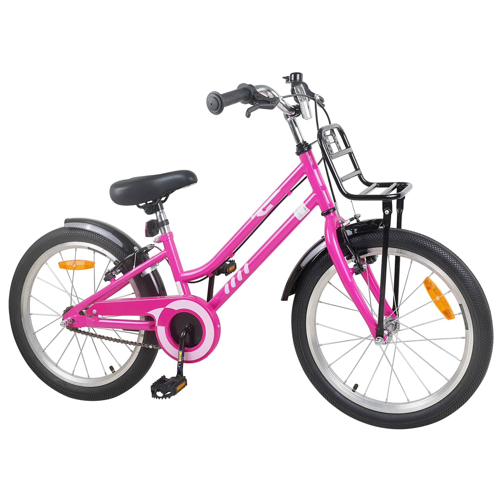 Kinderfiets 20 Inch voor 6-11 jaar oud Roze Zwart
