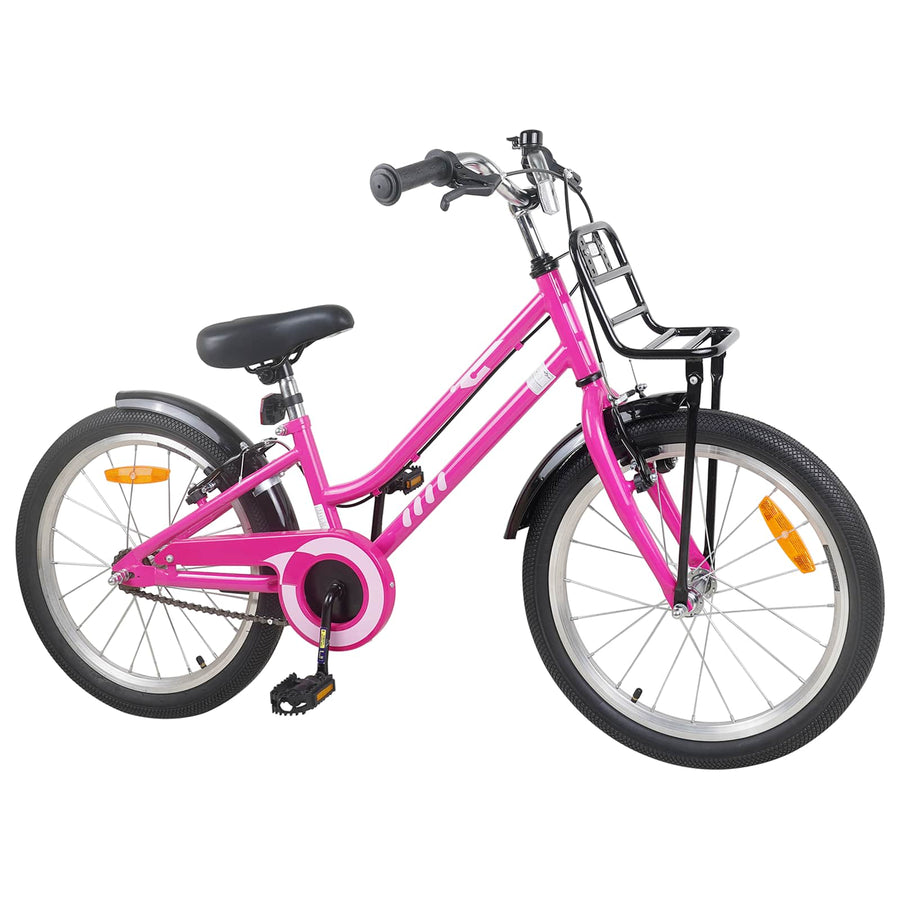 Kinderfiets 20 Inch voor 6-11 jaar oud Roze Zwart