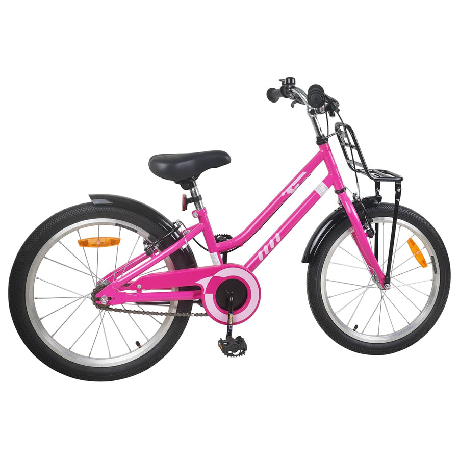 Kinderfiets 20 Inch voor 6-11 jaar oud Roze Zwart