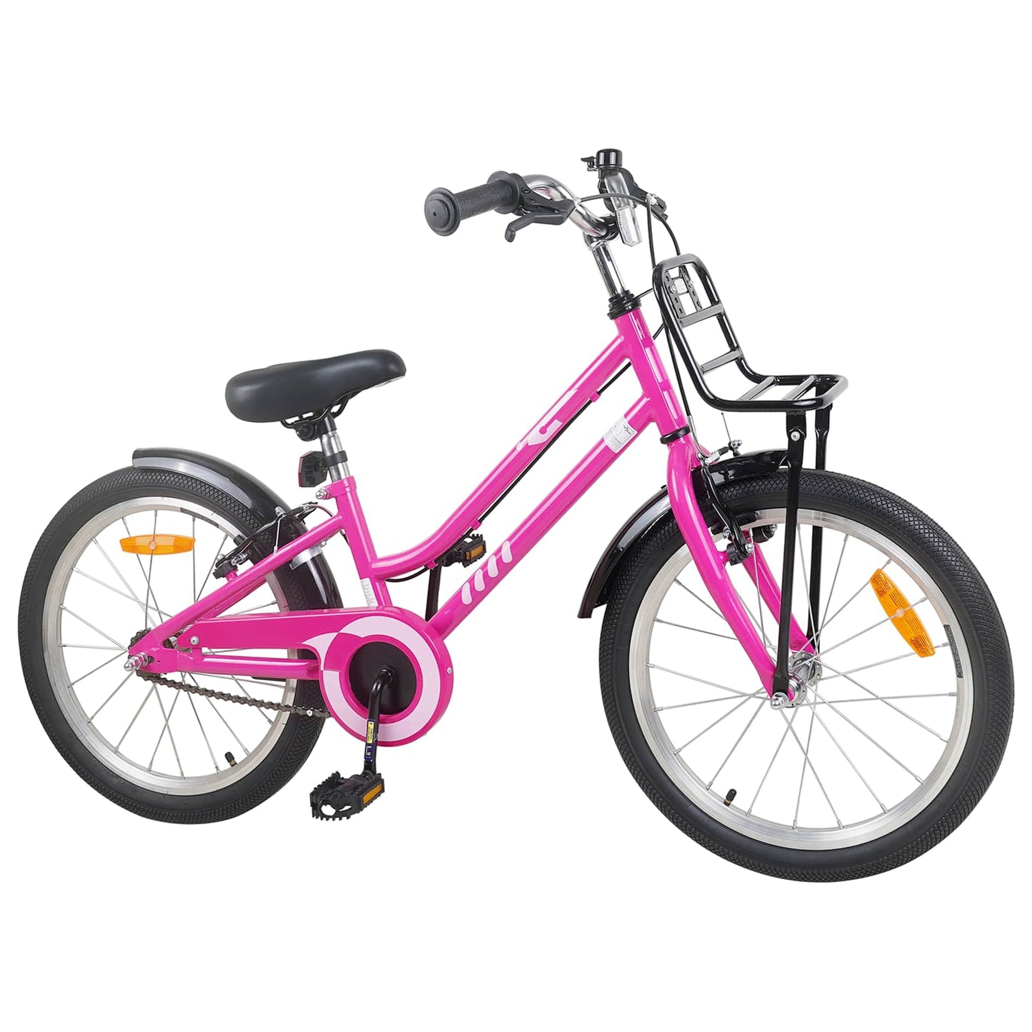 Kinderfiets 22 Inch voor 7-12 jaar oud Roze Zwart