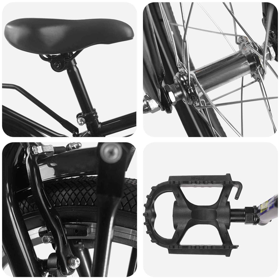 Kinderfiets 14 Inch voor 3-5 jaar oud Zwart
