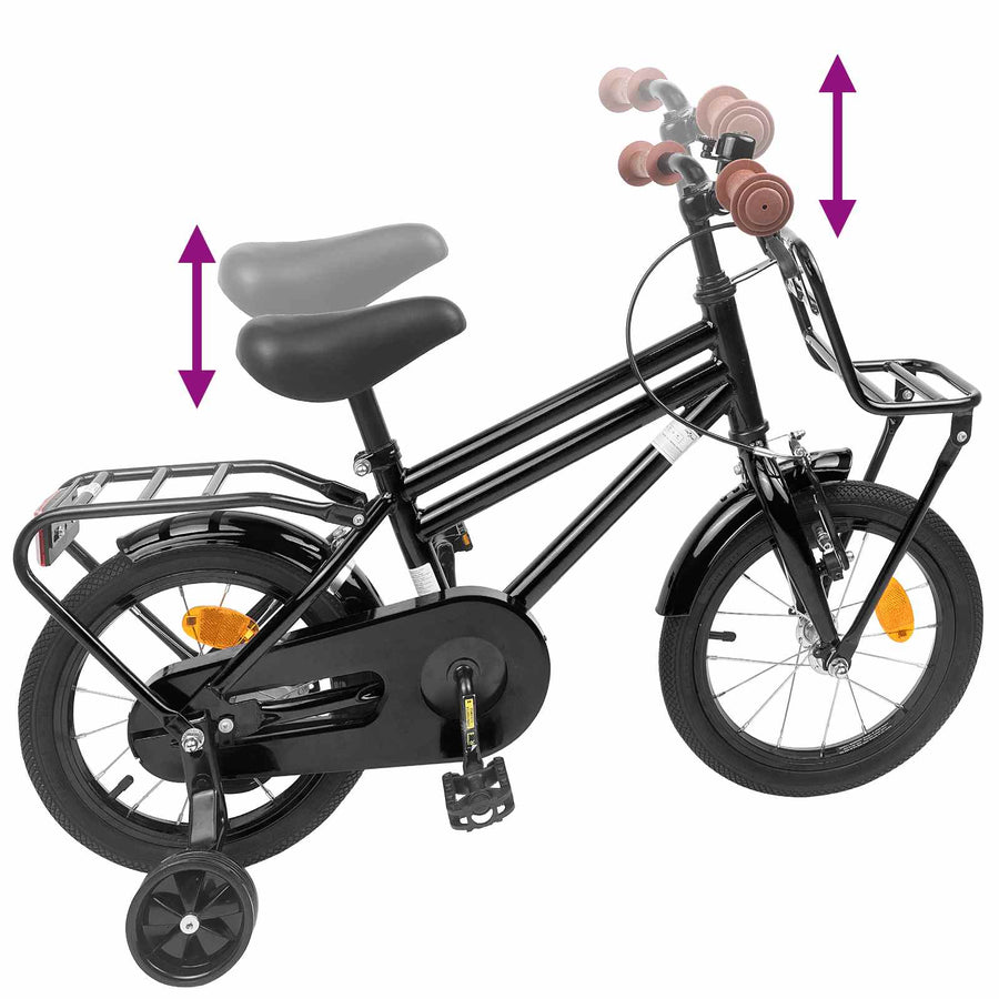 Kinderfiets 16 Inch voor 4-6 jaar oud Zwart