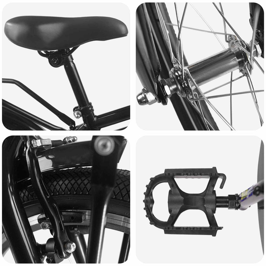 Kinderfiets 20 Inch voor 6-11 jaar oud Zwart