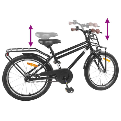Kinderfiets 20 Inch voor 6-11 jaar oud Zwart