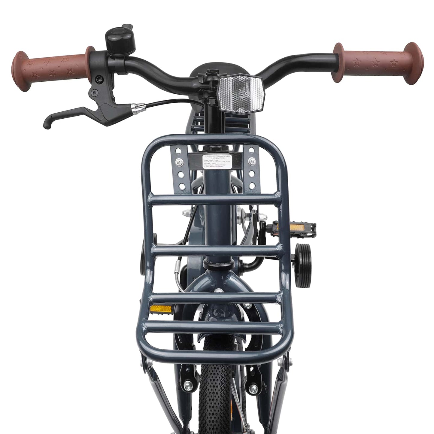 Kinderfiets 14 Inch voor 3-5 jaar oud Donkergrijs