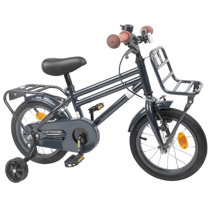 Kinderfiets 14 Inch voor 3-5 jaar oud Donkergrijs