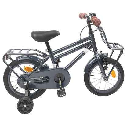Kinderfiets 14 Inch voor 3-5 jaar oud Donkergrijs