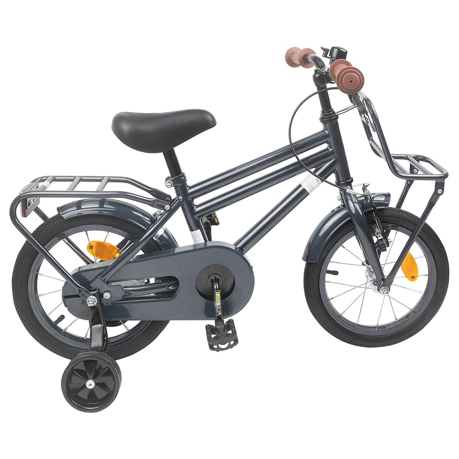 Kinderfiets 14 Inch voor 3-5 jaar oud Donkergrijs