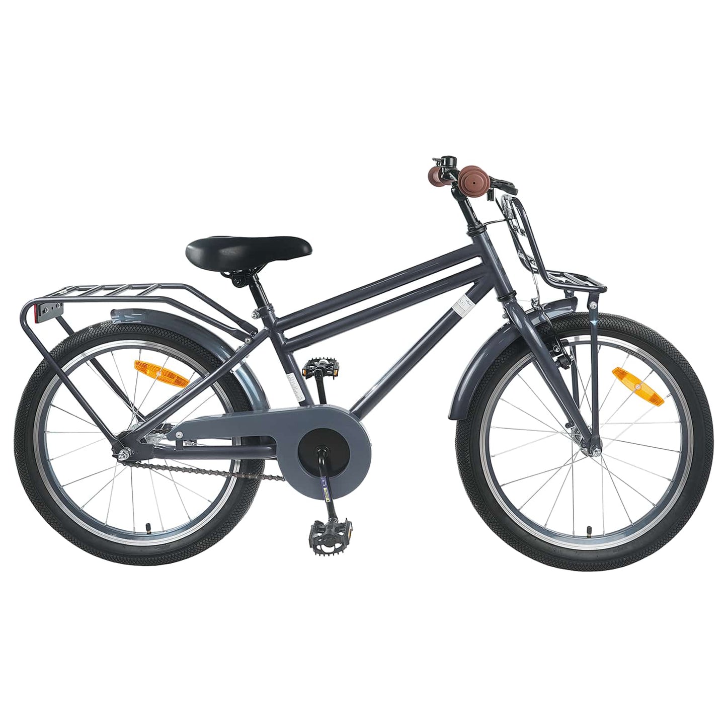 Kinderfiets 18 Inch voor 5-7 jaar Donkergrijs
