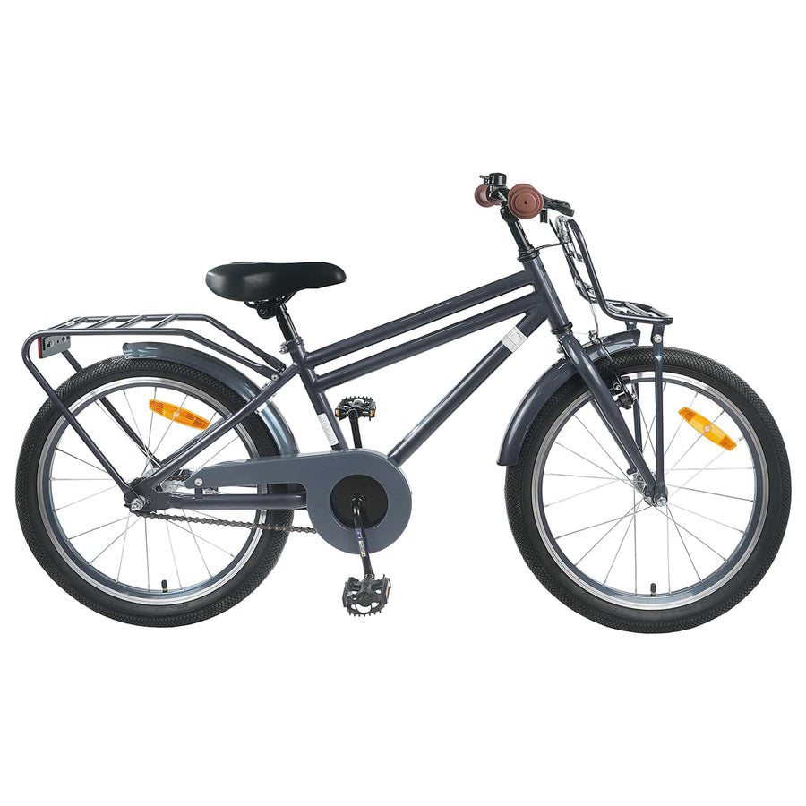 Kinderfiets 18 Inch voor 5-7 jaar Donkergrijs