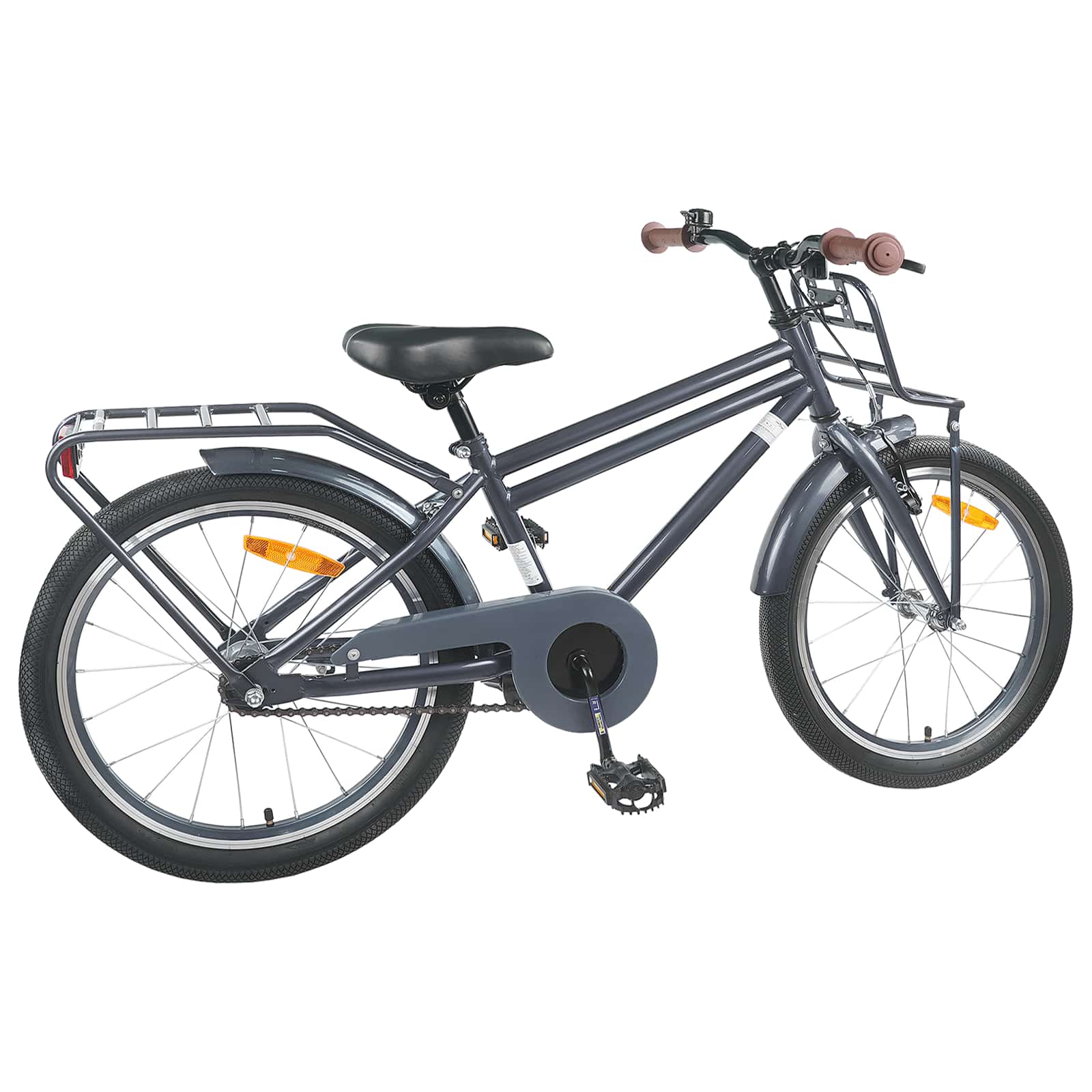 Kinderfiets 20 Inch voor 6-11 jaar oud Donkergrijs