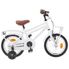 Kids' Bike 14 Inch for 3-5 Years Old White