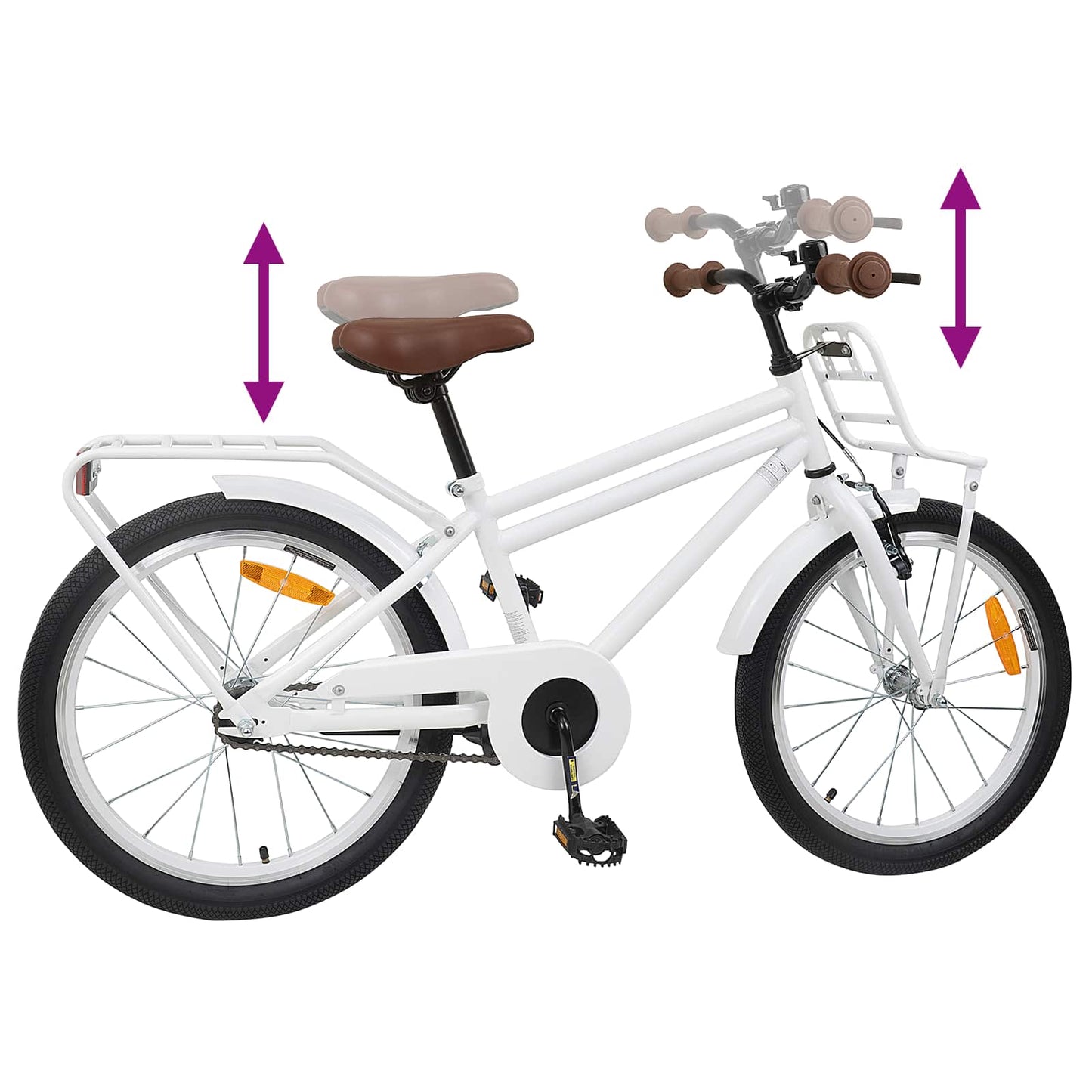 Kinderfiets 20 Inch voor 6-11 jaar oud Wit