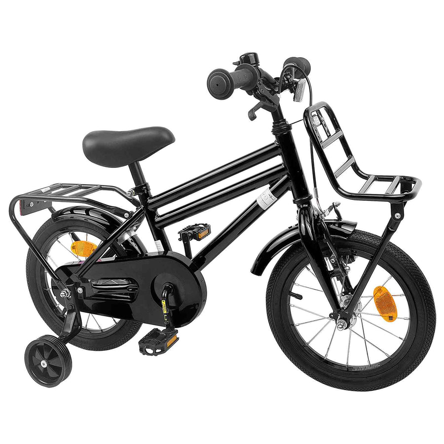 Kinderfiets 12 Inch voor 2-4 jaar oud Zwart