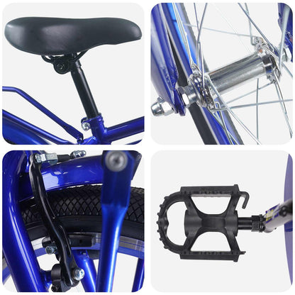 Kinderfiets 22 Inch voor 7-12 jaar oud Donkerblauw