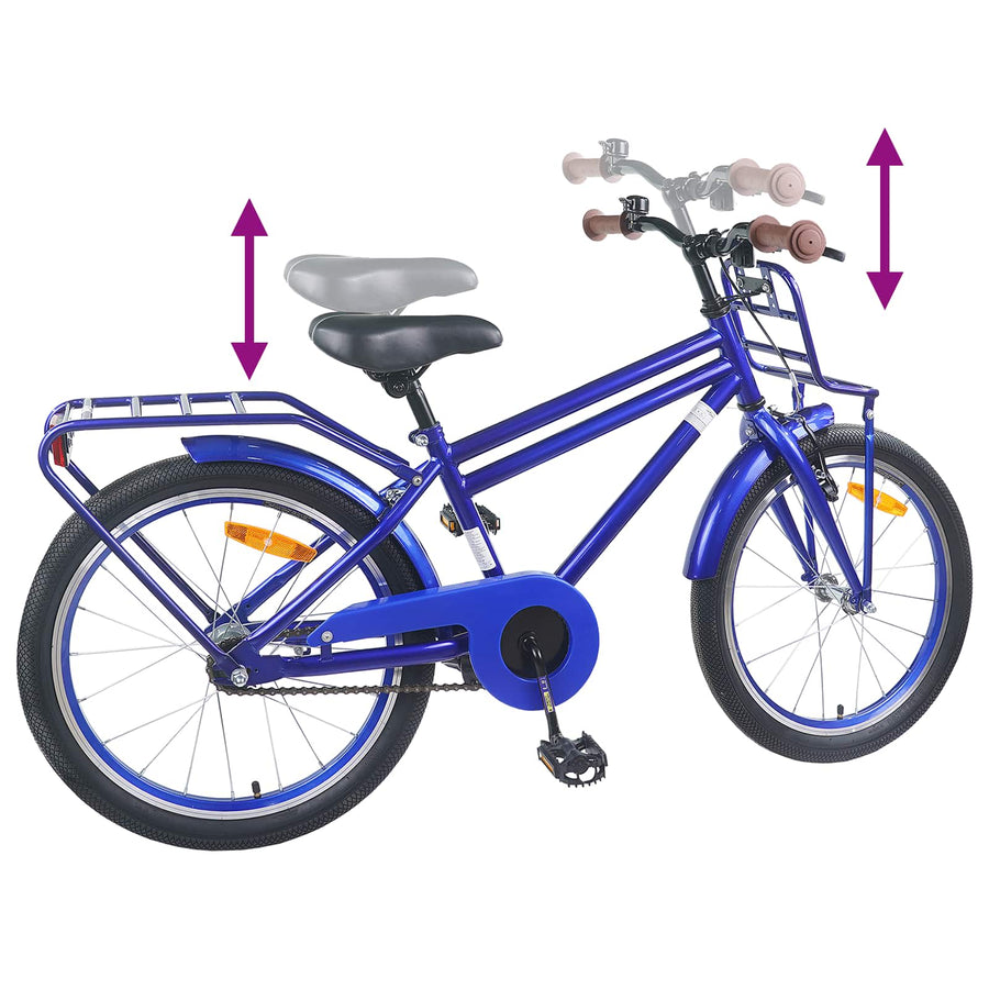 Kinderfiets 22 Inch voor 7-12 jaar oud Donkerblauw
