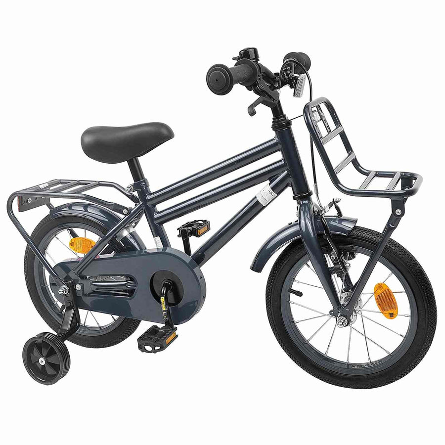 Kinderfiets 12 Inch voor 2-4 jaar oud Donkergrijs