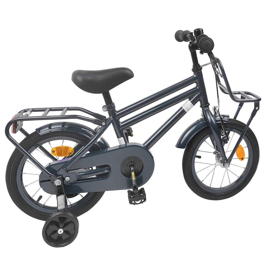 Kinderfiets 12 Inch voor 2-4 jaar oud Donkergrijs