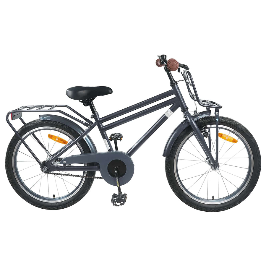 Kinderfiets 22 Inch voor 7-12 jaar oud Donkergrijs