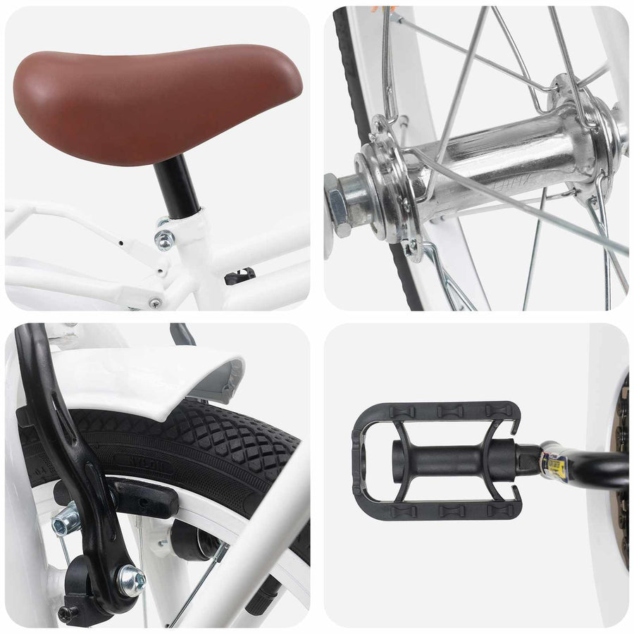 Kinderfiets 12 Inch voor 2-4 jaar oud Wit