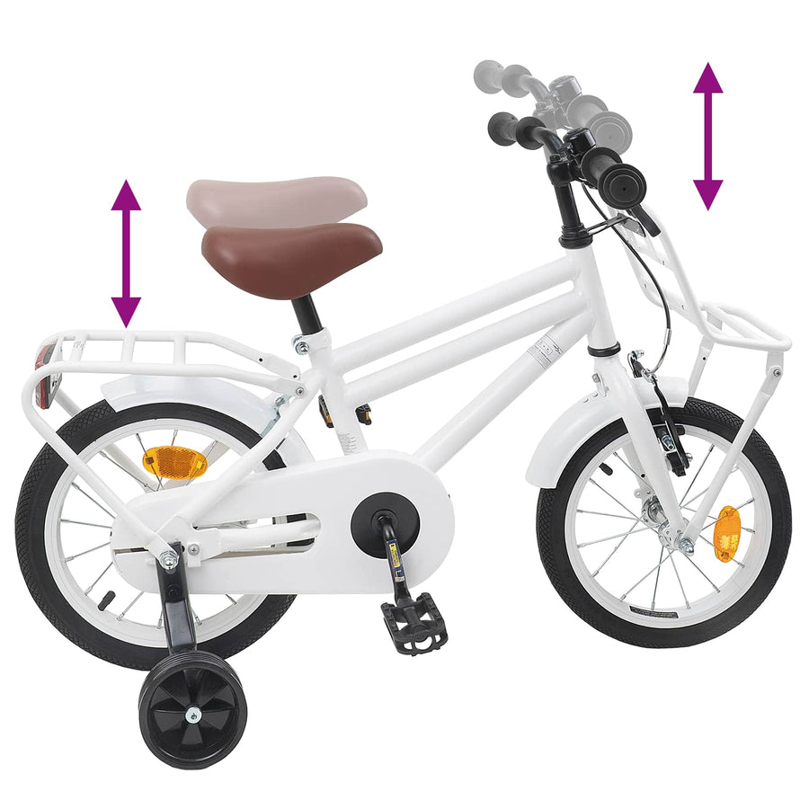 Kinderfiets 12 Inch voor 2-4 jaar oud Wit