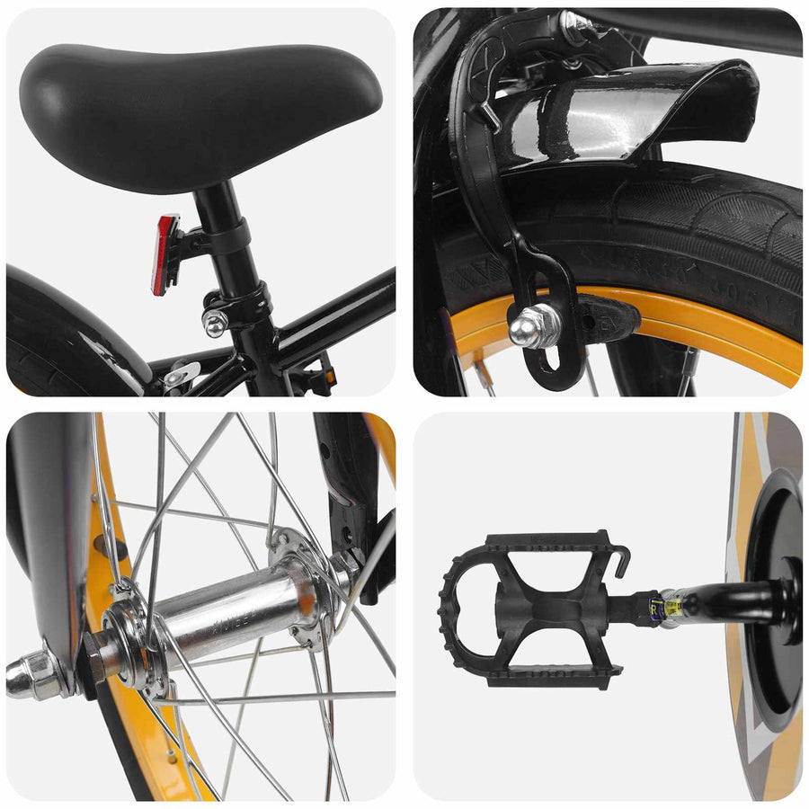 Kinderfiets 16 Inch voor 4-6 jaar oud Zwart