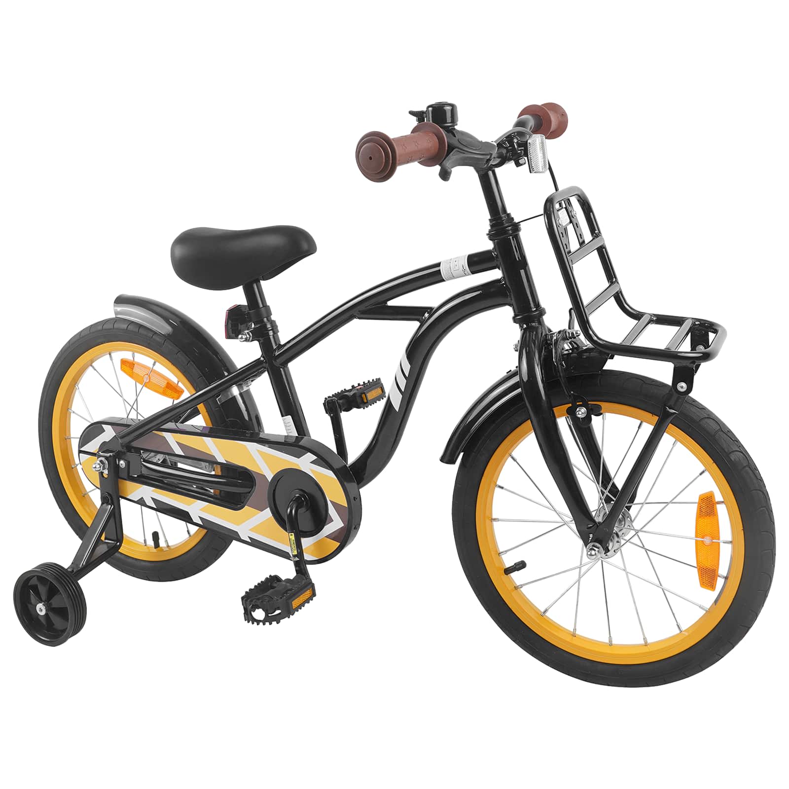 Kinderfiets 16 Inch voor 4-6 jaar oud Zwart