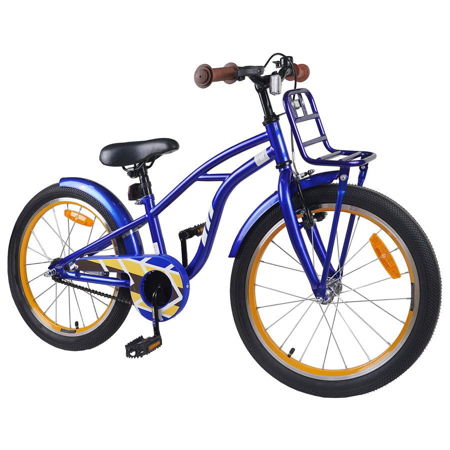 Kinderfiets 18 Inch voor 5-7 jaar Donkerblauw