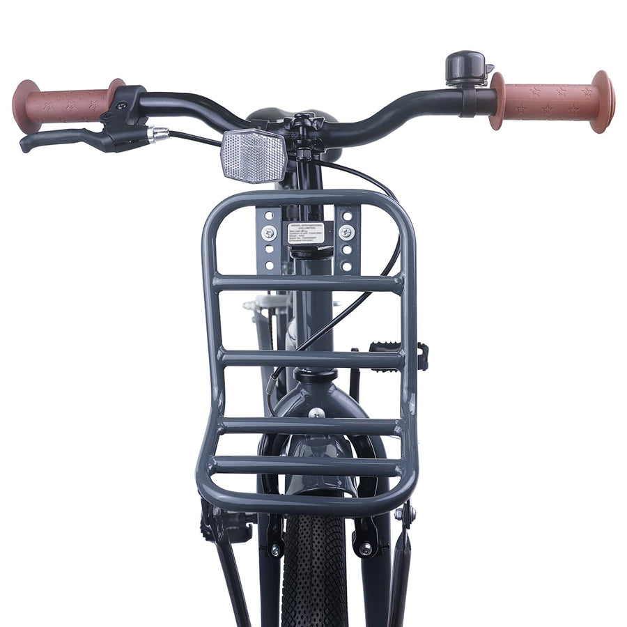 Kinderfiets 18 Inch voor 5-7 jaar Donkergrijs