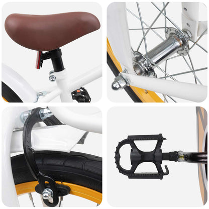 Kinderfiets 16 Inch voor 4-6 jaar oud Wit
