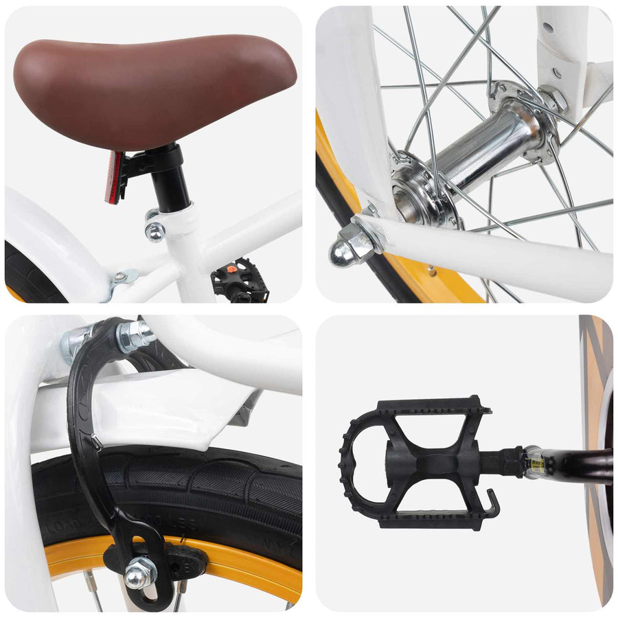 Kinderfiets 16 Inch voor 4-6 jaar oud Wit