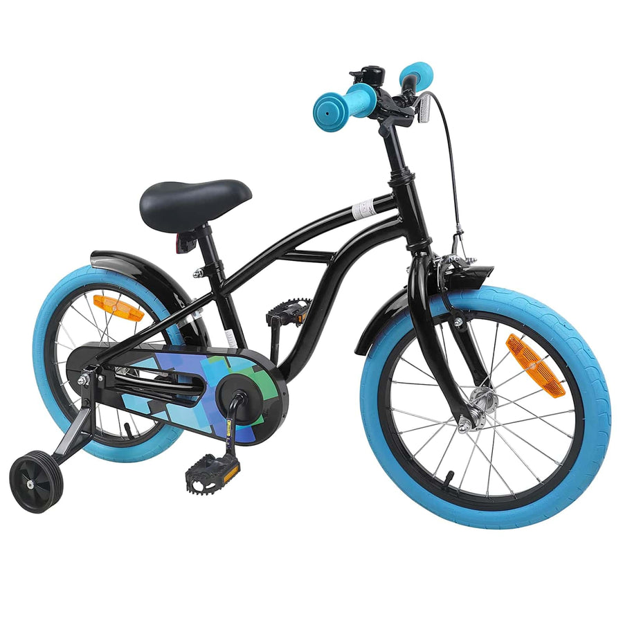 Kinderfiets 16 Inch voor 4-6 jaar oud Zwart