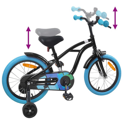 Kinderfiets 16 Inch voor 4-6 jaar oud Zwart