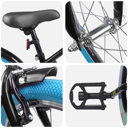 Kinderfiets 22 Inch voor 7-12 jaar oud Zwart