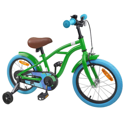 Kinderfiets 16 Inch voor 4-6 jaar oud Groen