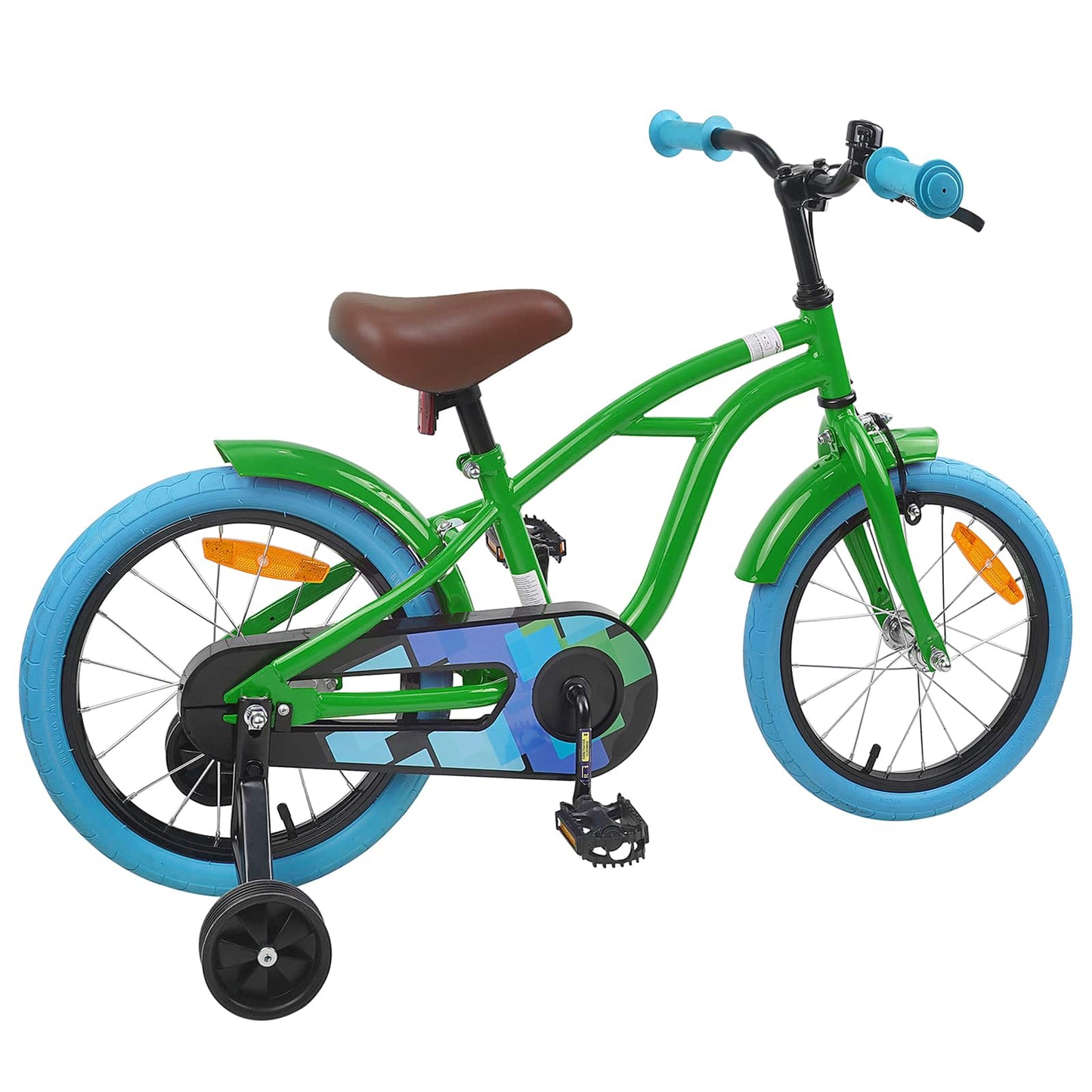 Kinderfiets 16 Inch voor 4-6 jaar oud Groen